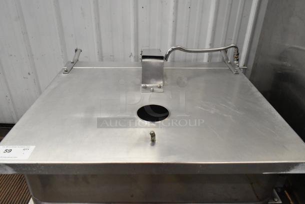 Groen N/HFP commercial braising pan, natural gas, 106,000 BTU, stainless steel, floor style, excellent condition.