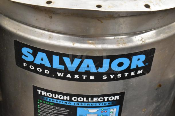 Salvajor S419 Commercial Trough Collector, stainless steel, visible label, moderate wear, 115-460V, 1/3 phase system.
