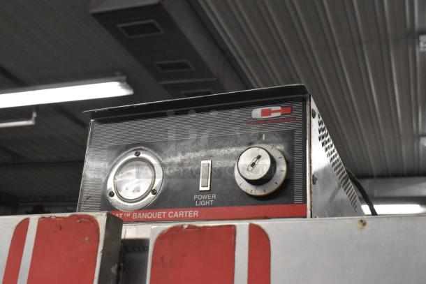 Carter Hoffmann BB1000 heated cabinet, metal, on commercial casters, 120V, visible control panel and brand logo.