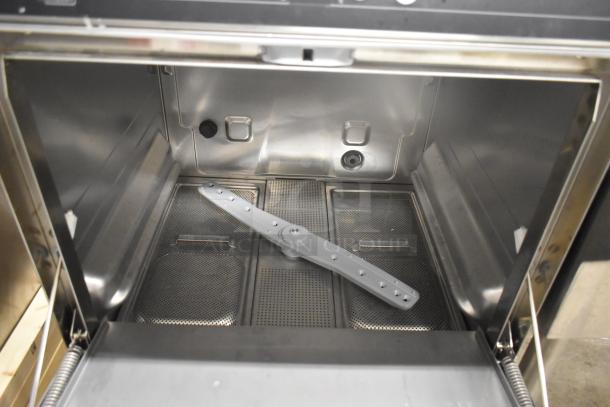 BRAND NEW 2025 Hobart Centerline CUH commercial dishwasher interior, stainless steel, undercounter, 208/240V, 1 phase.