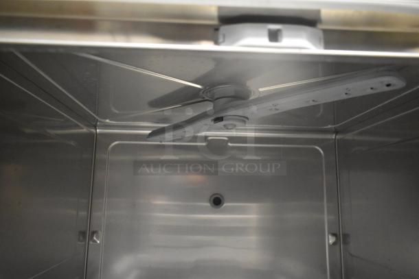 BRAND NEW Hobart Centerline CUH Stainless Steel Commercial Undercounter Dishwasher interior. 208/240 Volts, 1 Phase.