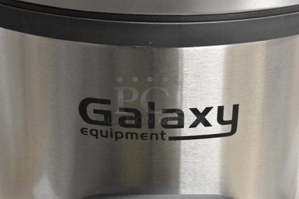 Galaxy 177GRCS60 60-cup electric rice cooker, brand new scratch and dent, stainless steel finish, 120V, 2022 model.