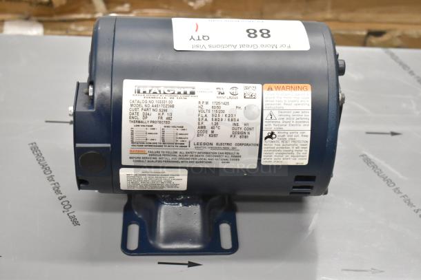 BRAND NEW SCRATCH AND DENT Haight A4S17DZ39B Motor, 115/230V, 1 Phase, 1/3 HP, thermal protection. Model details visible.