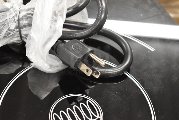 BRAND NEW Avantco 177DC1800 induction range, 120V, with remote, scratch and dent, plug and coil symbol visible.