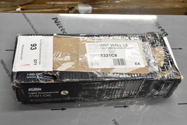 Brand new Zurn Elkay Z1321-CXL-8 wall hydrant, minor box damage, non-freeze, anti-siphon, automatic draining.