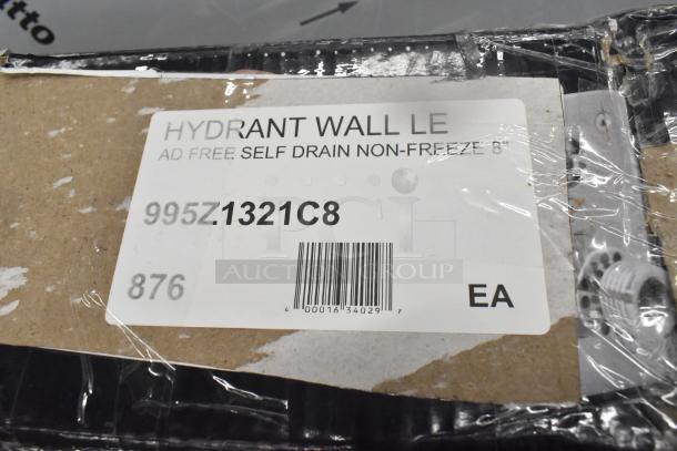 Brand new Zurn Elkay Z1321-CXL-8 wall hydrant, scratch and dent. Model 995Z1321C8. Self-drain, non-freeze, 8-inch.