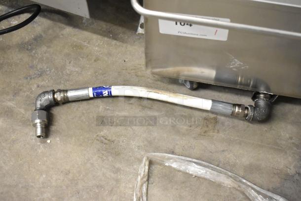 BRAND NEW SCRATCH AND DENT oil grease trap with 2025 Frymaster 1080437 Flue Assy, Gf14; visible labels and connectors.