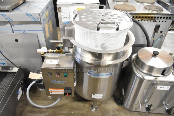 2022 Insinkerator PRT-3 stainless steel PowerRinse food waste collector, scratch and dent, 208/220-240V, 3 phase.