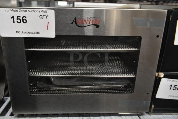Brand new Avantco 177LT06A 6-tray stainless steel food dehydrator with glass door, only works on highest setting.