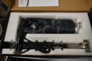 BRAND NEW 2024 AvaMix 16" immersion blender, medium-duty, variable speed, 3/4 hp, 120V, with minor scratches, in original box.