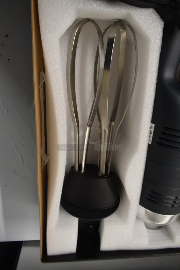 "2024 AvaMix 928IBHDW10 Heavy-Duty Variable Speed Immersion Blender with 10-inch Whisk, brand new, tested, 1 1/4 hp, 120V."