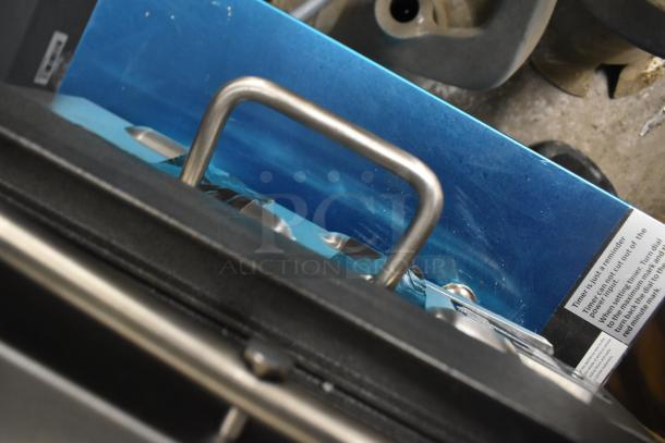 BRAND NEW Star GX20IG commercial sandwich grill, dual grooved cast iron plates, 20" double, 208/240V, 1 phase.