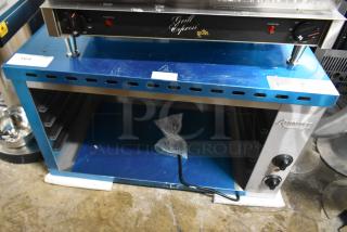 Brand new Avantco 177CHSME32M stainless steel electric countertop 32" cheese melter. Features steel racks, 208/240V. Scratch and dent condition.