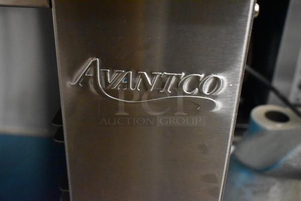 Brand new Avantco 177CHSME32M commercial stainless steel cheese melter with steel racks, 208/240 volts, minor scratches.