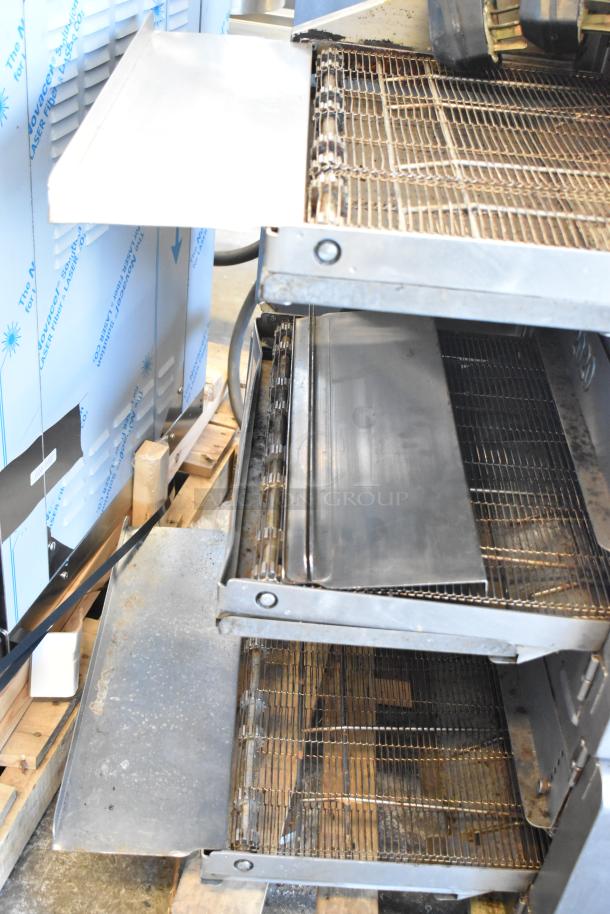 Three 2017 Turbochef HhC2020 commercial electric conveyor ovens, 208/240V, 3-phase, showing grill and interior condition.