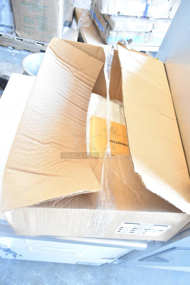 Brand new Frymaster FPPH255CSE propane deep fryer in open box, includes manual and 4 metal fry baskets. 80,000 BTU.