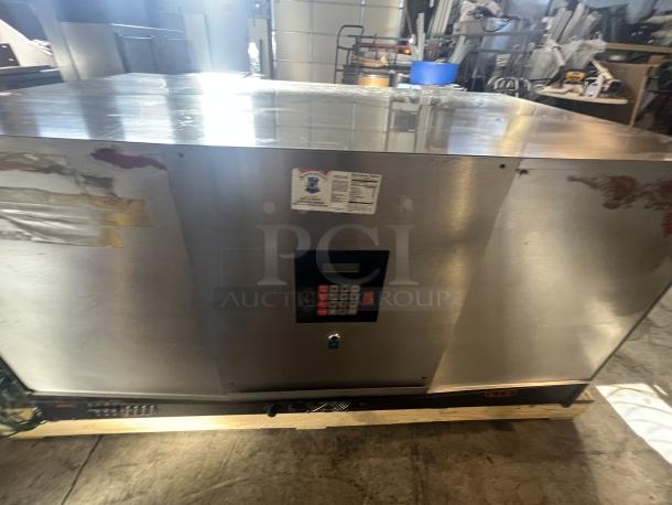 Middleby Marshal CTX 340141 double conveyor stainless steel pizza oven, infrared radiant, 3-phase, good condition.
