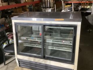 Wow! Refrigerated deli display case, model TSID-48-4-L, 48.5"x29.25"x42", sliding glass doors, steel, used, 120v, MSRP $5,270.