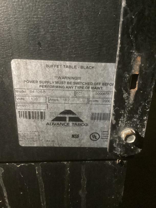 Vitrifrigo Milk Chiller, Model FG 12 F 7. Label shows "Advance Tabco," includes power specs and NSF, UL logos.