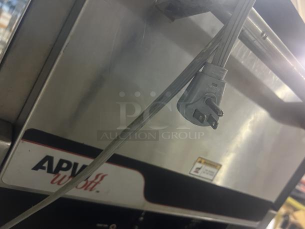 APW Wyott Countertop Electric Pizza Deck Oven, Model CD0-17, stainless steel, power plug visible, gently used.