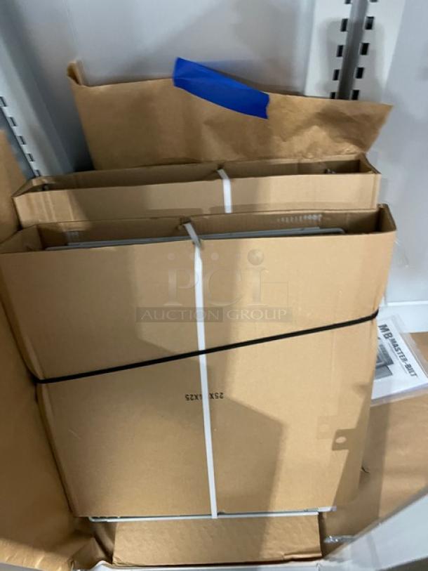 Master-Bilt IHC-48 stainless steel ice cream cabinet, new condition with minor scratches and dents. Includes two solid doors.