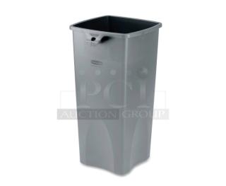 Rubbermaid Untouchable Series Commercial Gray Trash Can, 92 Qt./23 Gal., Model FG356988GRAY, brand new condition.