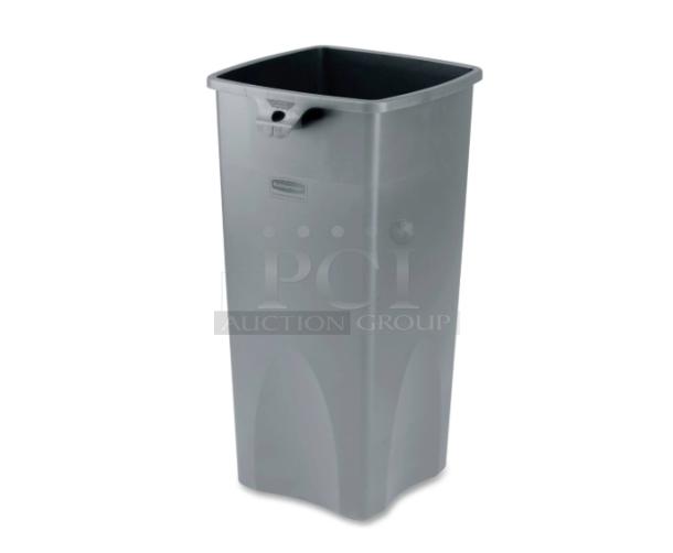 Rubbermaid Untouchable Series 92 Qt. gray square trash can, model FG356988GRAY, brand new condition.