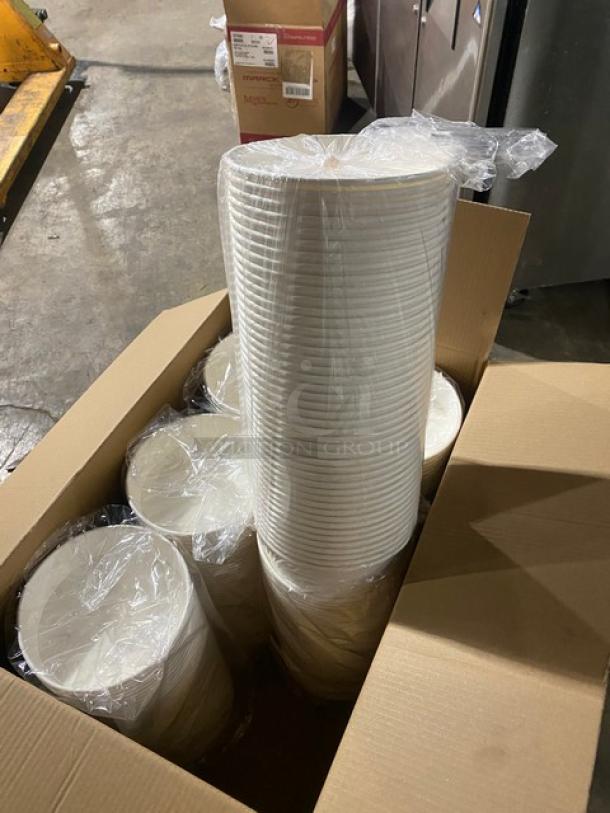 Karat FSPSB48 48 oz. paper food buckets, brand new, in original packaging, full pallet, 270 per case.