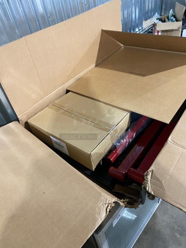 Rubbermaid Commercial Black Heavy-Duty Platform Truck, 24"x36", Model FG440300BLA, new condition, boxed.