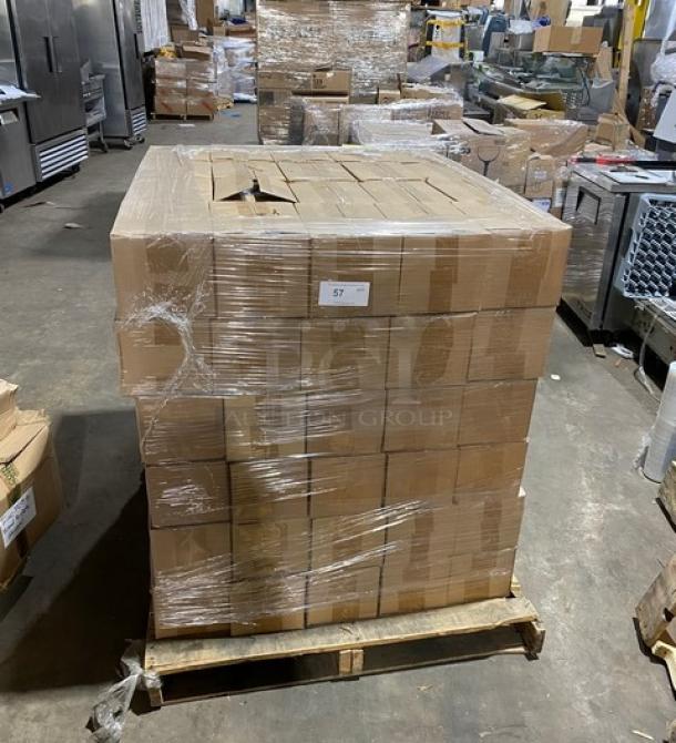 Brand new pallet of Carlisle 10 oz. stackable mugs, Model 4305203, BPA-free, 12 per case, 120X your bid.