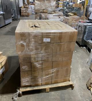 Brand new pallet of Carlisle 10 oz. stackable mugs, Model 4305203, BPA-free, 12 per case, 120X your bid.