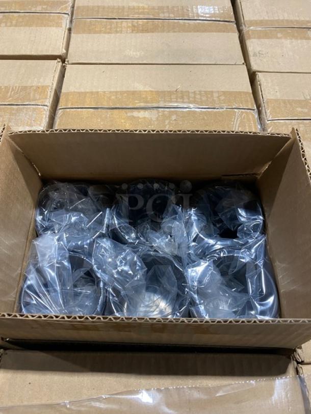 Brand new Carlisle 10 oz. stackable mugs, Model 4305203, BPA-free Tritan plastic, packed in cases, pallet of 120 total.