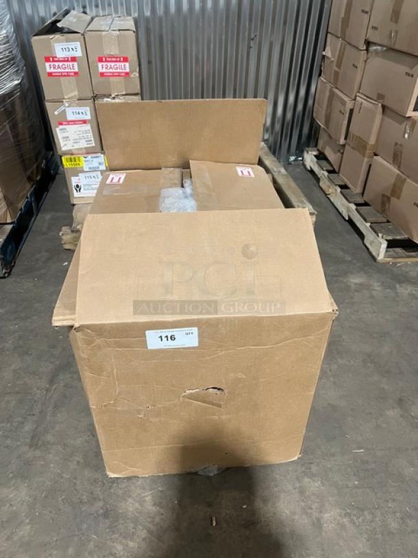 Steelite D.W. Haber Series Coffee Chafer Urn in box with Vollrath Heater, model 46060, new condition, 120V.