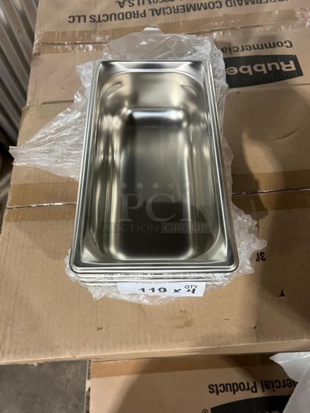 Brand new Vollrath Super Pan 3 Series, Model 90342, 1/3-Size 4" Deep, Anti-Jam Stainless Steel Hotel Pan.