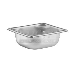 Brand new Vollrath Super Pan 3 Series, model 90622, stainless steel, 1/6-size, 2-1/2" deep anti-jam pan.