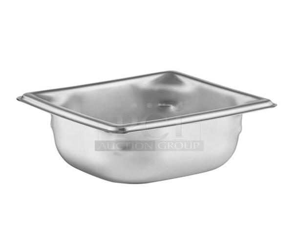 Brand new Vollrath Super Pan 3, 1/6-size, 4" deep stainless steel anti-jam steamtable pan, Model 90642.