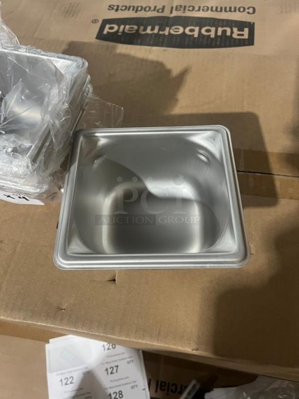 BRAND NEW Vollrath Super Pan 3 Series stainless steel 1/6-size, 4" deep anti-jam pan. Model 90642, commercial quality.