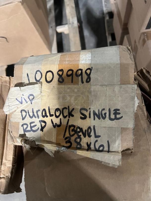 Cactus Mat VIP Duralock red rubber grease-resistant floor mat, 61"x38", anti-fatigue, scratch-n-dent condition.