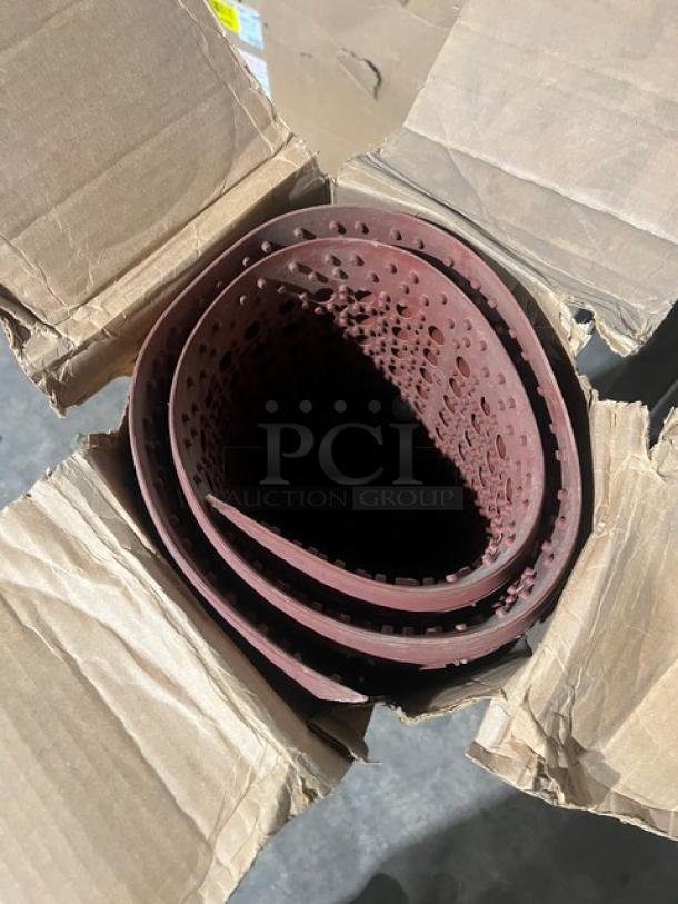 Cactus Mat VIP Duralock red rubber floor mat, 61"x38", grease-resistant, anti-fatigue, new scratch-n-dent condition.