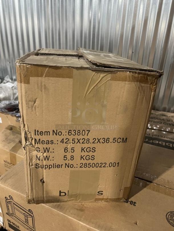 BRAND NEW Blomus Water Splash Series glass carafe in box. Model 63807. Smoked style, 34 oz, handmade mouth-blown.