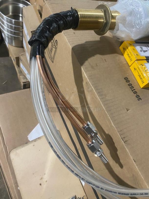 BRAND NEW KegWorks Commercial T-Style Single Tower Draft Beer Dispenser with Krome Stainless Steel Faucet, Model C-203.