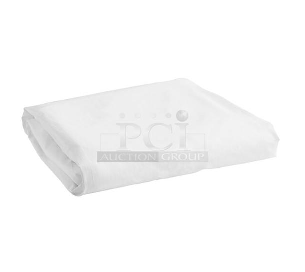 Brand new Thomaston Mills T180 white sheet, 108"x115", 50/50 cotton polyester, no iron percale, commercial grade.