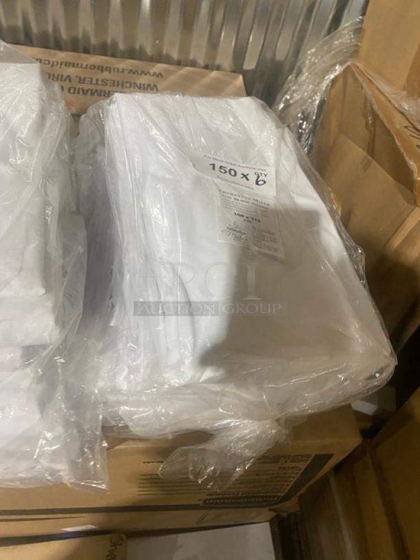 Brand new Thomaston Mills T180 white sheet, 108"x115", 50/50 cotton-polyester blend, no iron percale, in packaging.