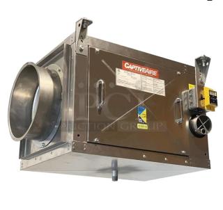 NEW Captive-Aire SIF11DDSS stainless steel in-line power ventilator, 2022 model, 11.75″ centrifugal wheel, electric, speed control.