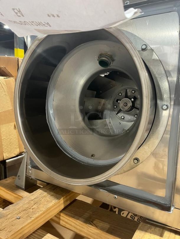 Captive-Aire SIF11DDSS stainless steel direct drive power ventilator, new, 11.75" centrifugal wheel, 2022 model.