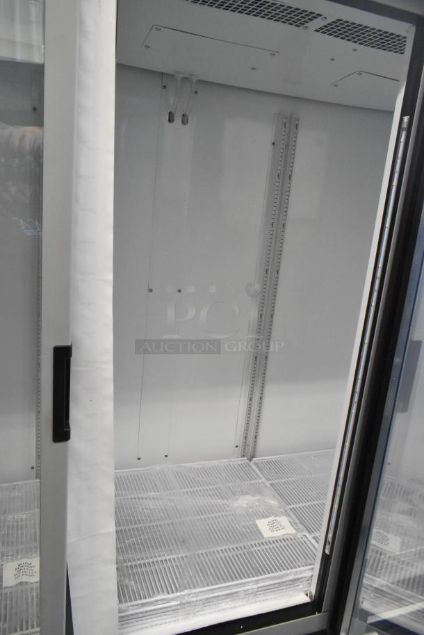 Brand new 2026 Hoshizaki RM-65-HC 3-door reach-in cooler merchandiser, 115 volts, 1 phase.