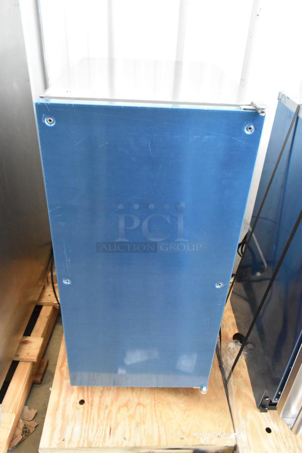 Brand new 2025 Hoshizaki AM-50BAK-DS ice machine, commercial grade, 27 lb bin, 115V, 1 phase, top hat cube.