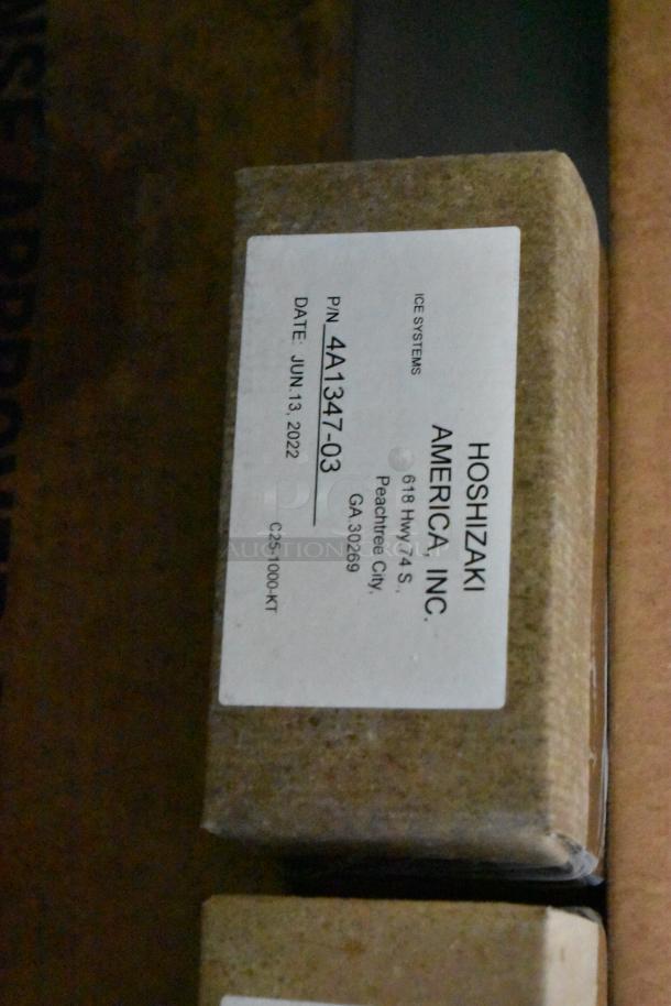 Label showing Hoshizaki America, Inc. details and part number 4A1347-03, dated June 13, 2022.