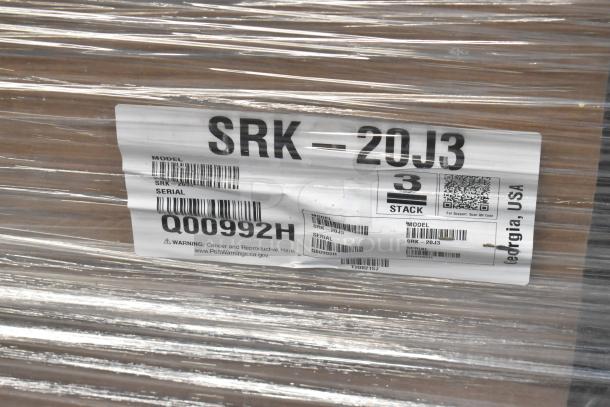 BRAND NEW 2026 Hoshizaki SRK-20J3 remote ice machine condenser for KMS-2000MLJ, 208-230V, 3 phase, visible model label.