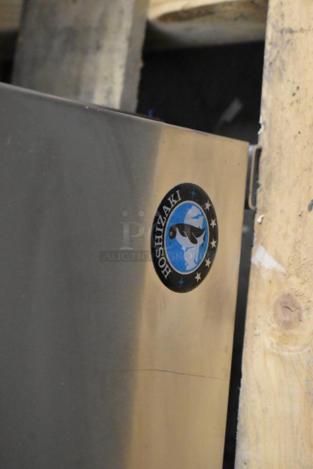 Brand new 2025 Hoshizaki UF27B commercial undercounter freezer, single door, 115V, 1 phase, Hoshizaki logo visible.